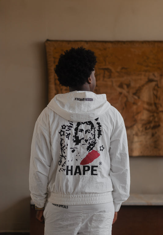 'Without' Windbreaker Set (White)