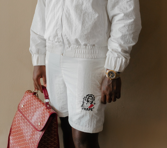 'Without' Windbreaker Set (White)